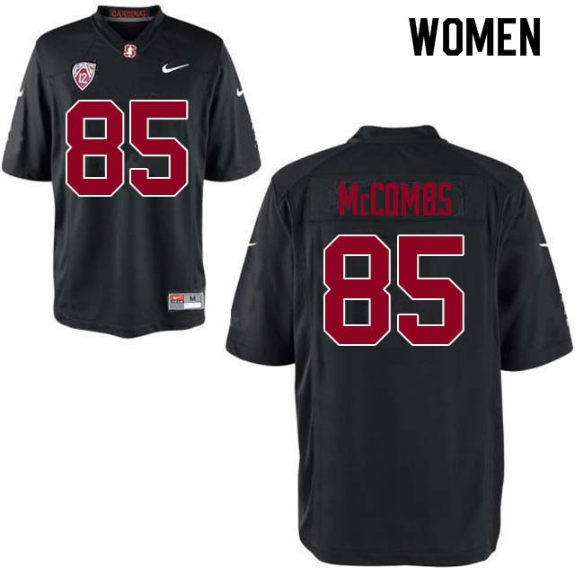 Women Stanford Cardinal #85 Kyle McCombs College Football Jerseys Sale-Black - Click Image to Close